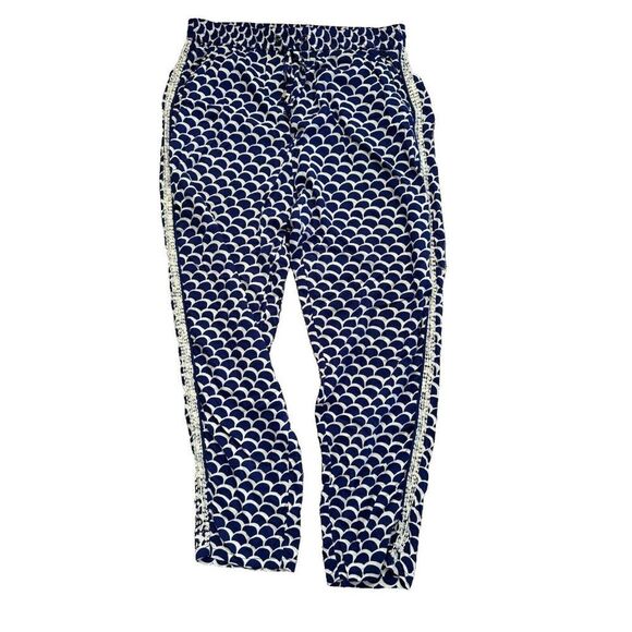 Anthropologie Pull on Blue Beaded Joggers Women's Medium Mermaid Vacation - Picture 2 of 11